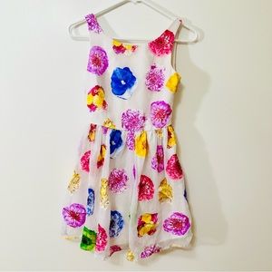 Aqua Printed Flowers 🌺 Dress - Size: XS